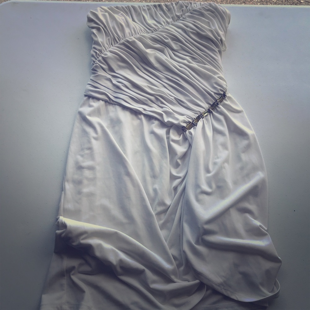 Max & Cleo white dress with gems